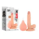 Dildo Eyaculador de 18 Cm con ventosa