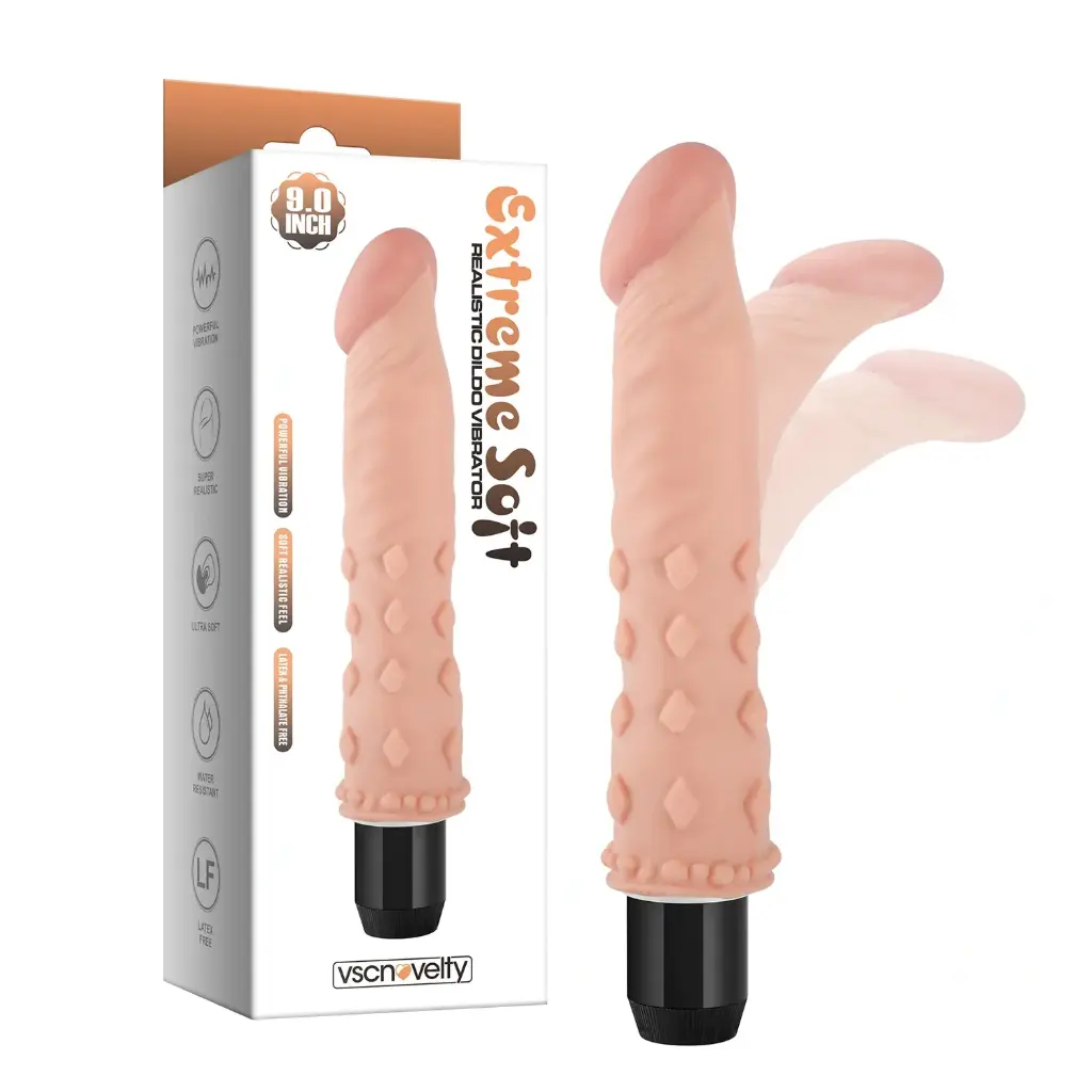 [VN-310103] Vibrador Realista Flexible y articulado - Soft Touch 3