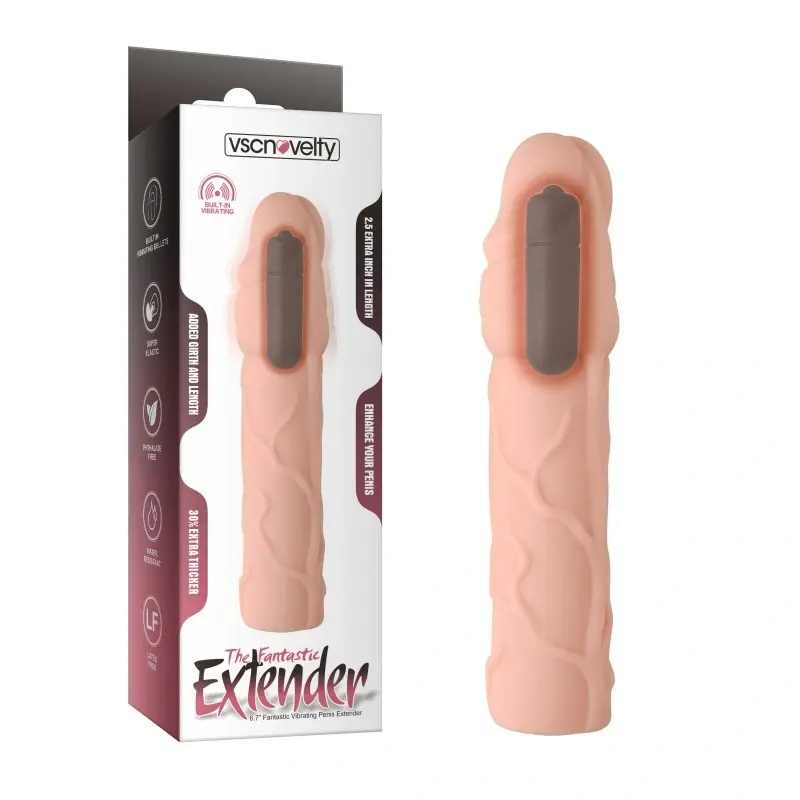 6.7" Fantastic Vibrating Penis Extenders