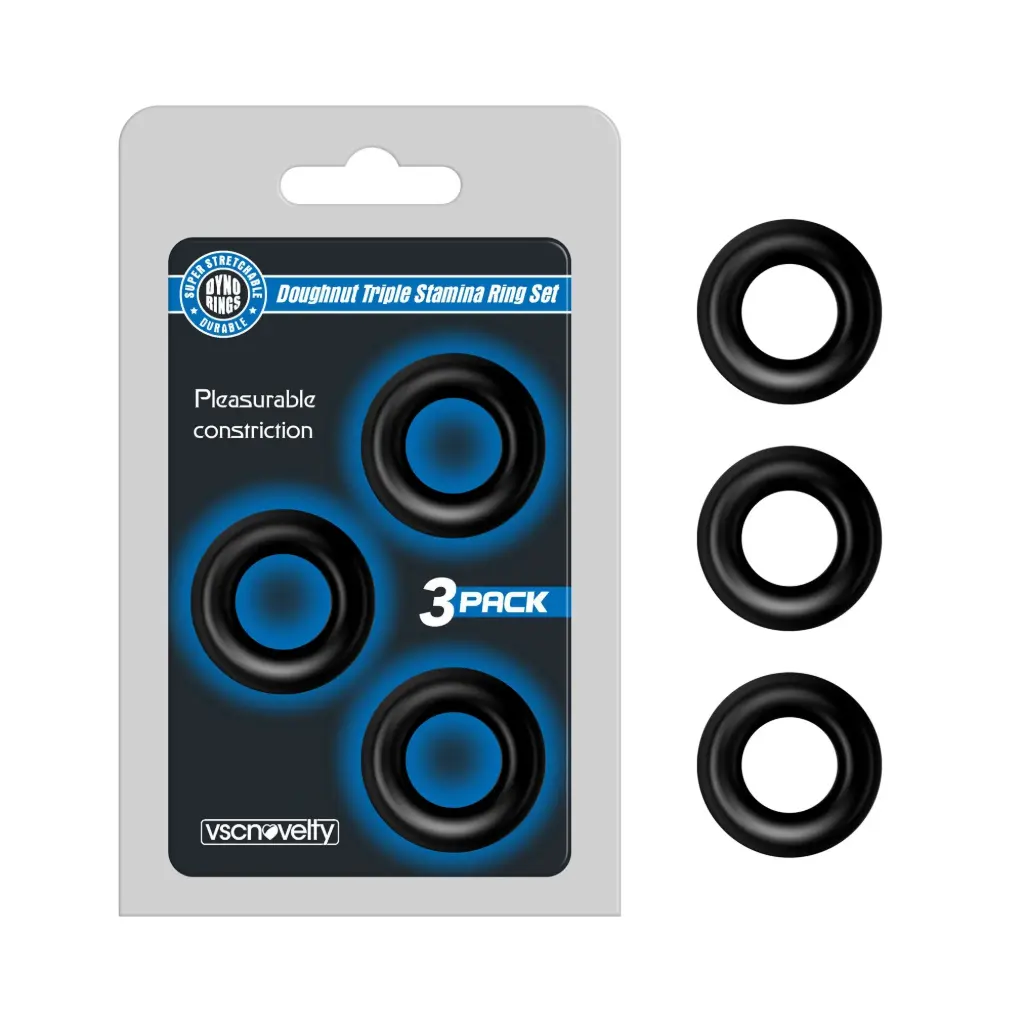 Set Anillos Dona - Black