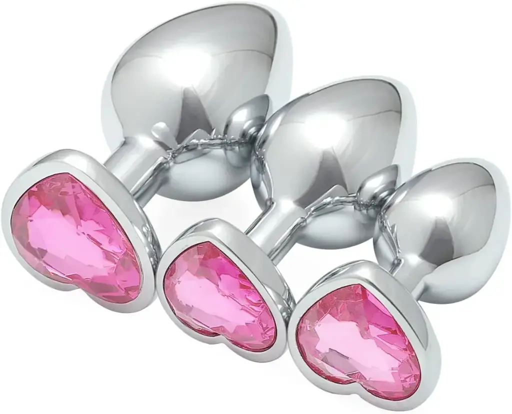 Plug Anal de Corazon Rosa- M