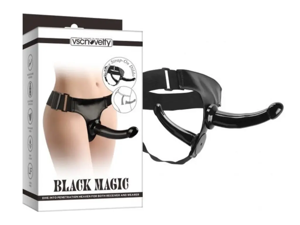 [VN-715011] Black Magic Strap-On Doble Invertible