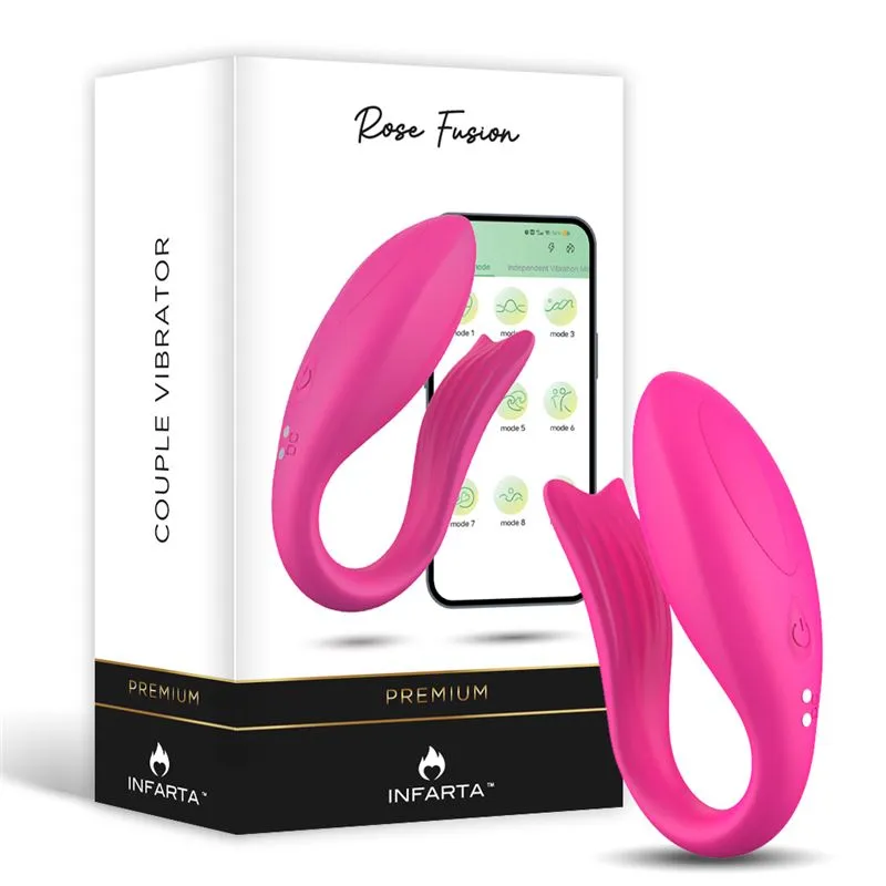 COUPLE VIBRATOR - APP ROSE FUSION