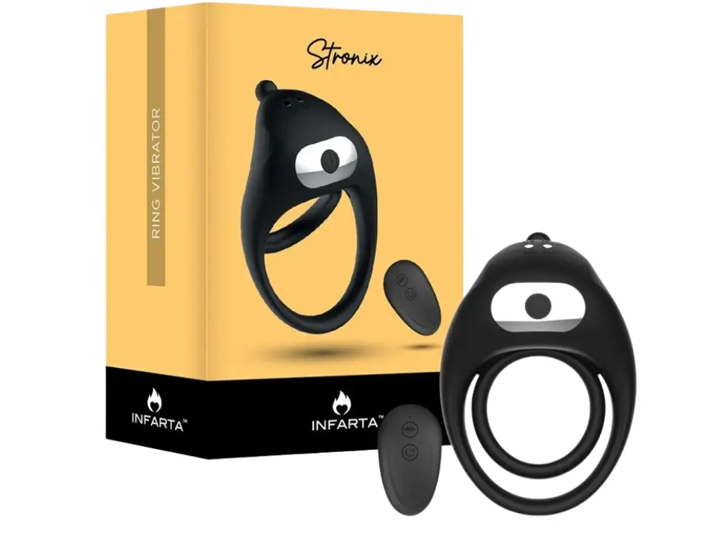 Anillo Vibrador Doble con Control - STRONIX