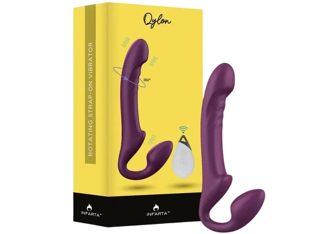 Strap-On Vibrador Qylon con Movimiento