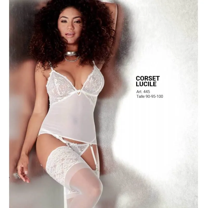 [M445T90BLA] Corset LUCILE (Blanco, T90)