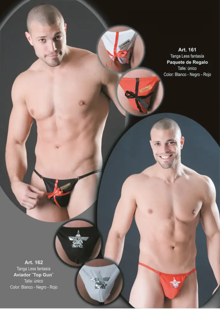 Tanga Less Fantasia Regalo (Blanco)