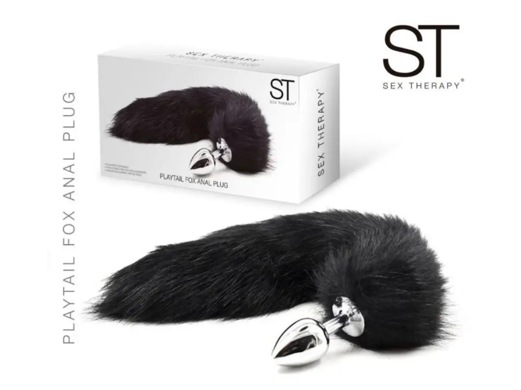 Playtail Fox Anal Plug Black