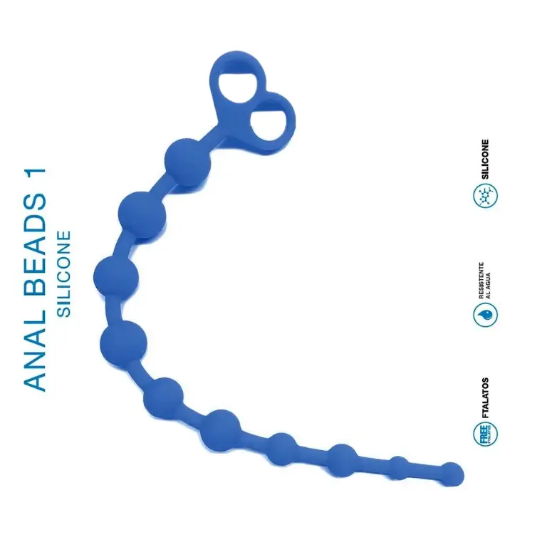Anal Beads 1 Blue - Rosario anal