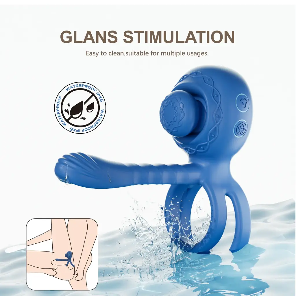 [BIU-017] Ride & Vibe - Anillo Vibrador con Movimiento