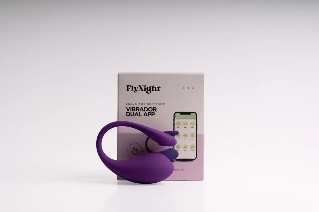 [FN-T0004] Vibrador Dual APP Violeta