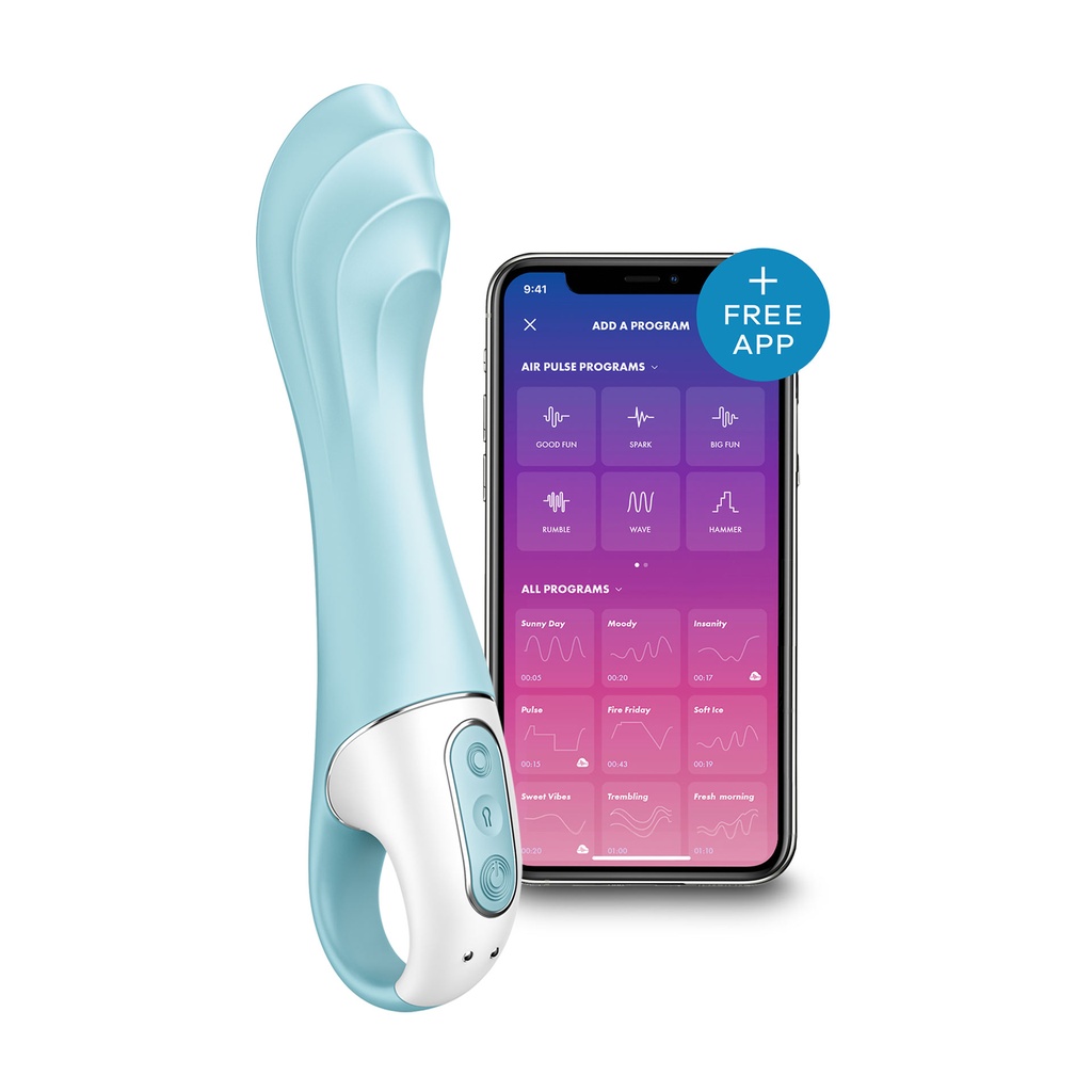 Satisfyer Air Pump 5 Connect App-controlled Vibrator - Blue