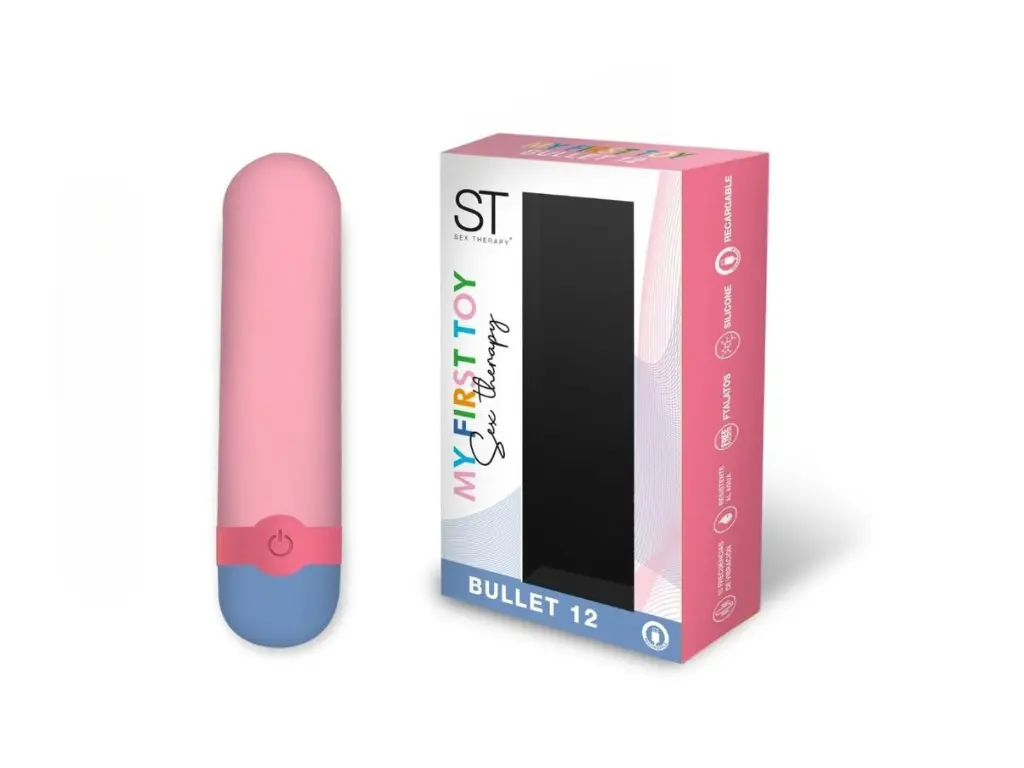 Bullet 12 - Bala Vibradora Rosa USB