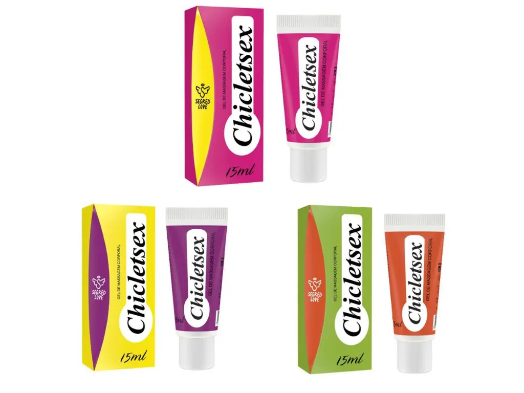 [SL-1984] ChicletSex – Lubricante Saborizado Tutti Frutti con efecto frio/calor