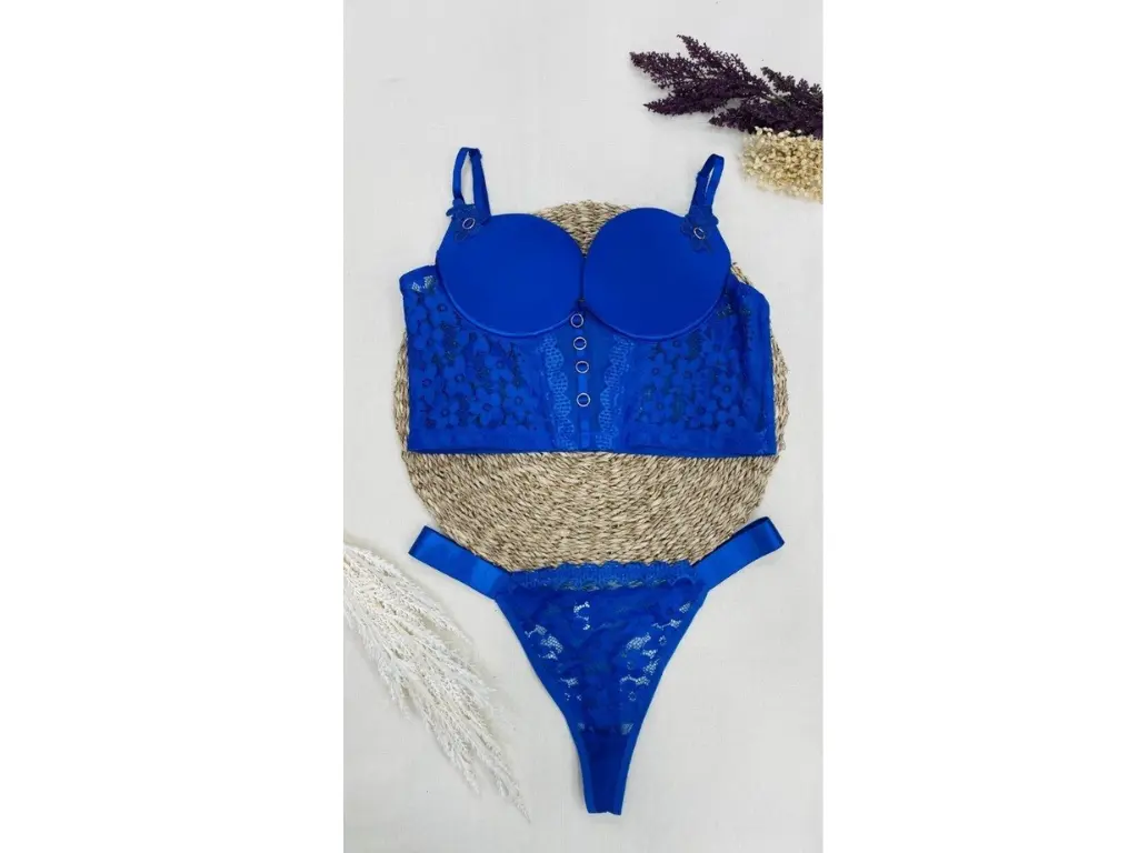 [DLQ3103TMCRE] Cami - Conjunto Corset + Less (Piel, TM)