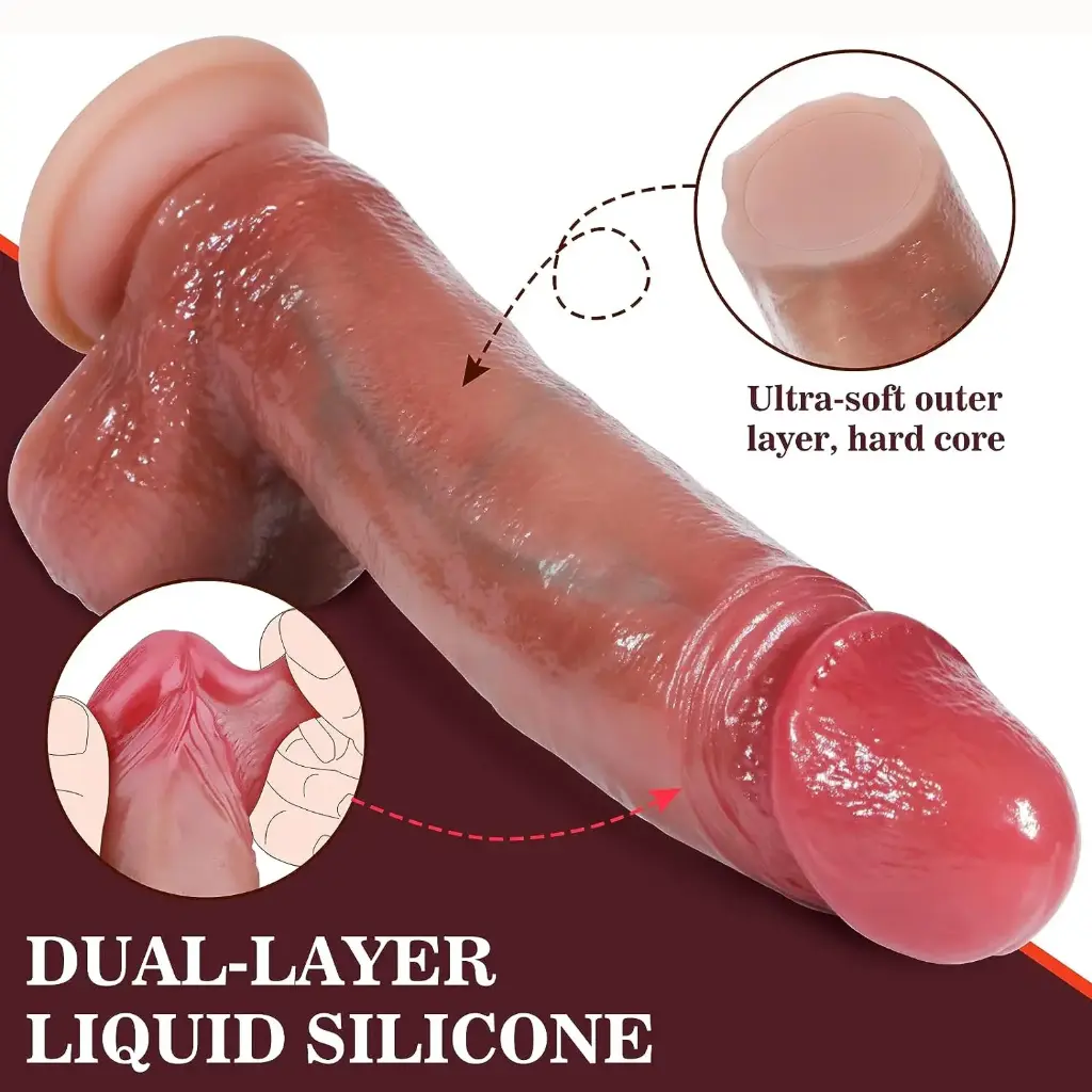 Dildo Realistico Pellizcable con ventosa