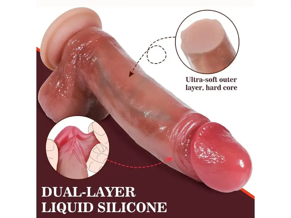 Dildo Realistico Pellizcable con ventosa