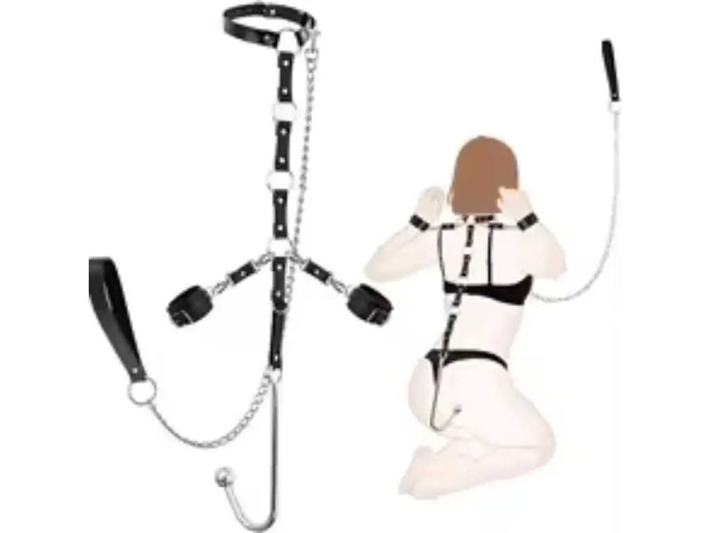 Inmovilizador con Esposas y gancho Anal