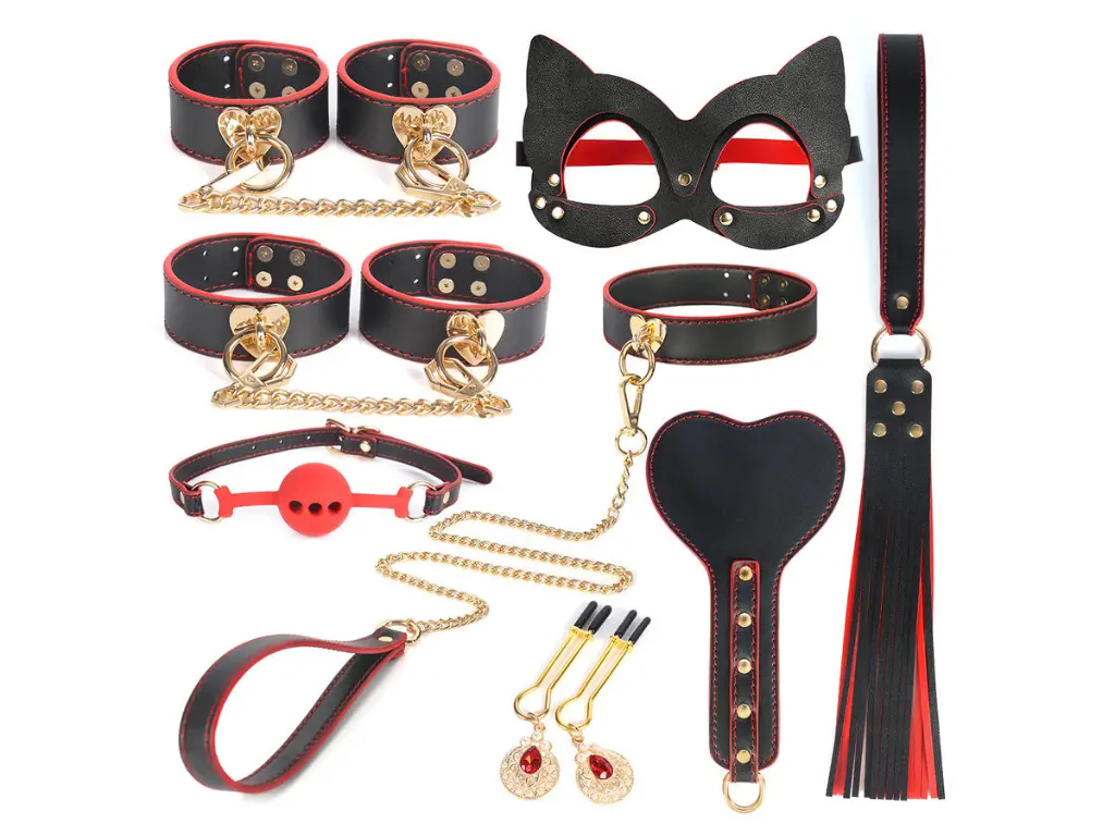 [TZ-P07] KIT BDSM Deluxe 9 Piezas