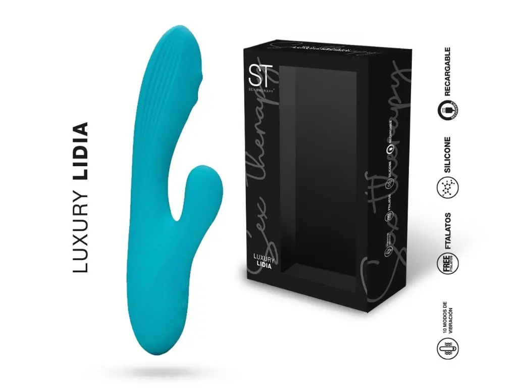 [ST-VB-0407-BLUE] Vibrador con Movimiento Luxury Lidia