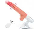 Dildo Vibrador con soporte y movimiento