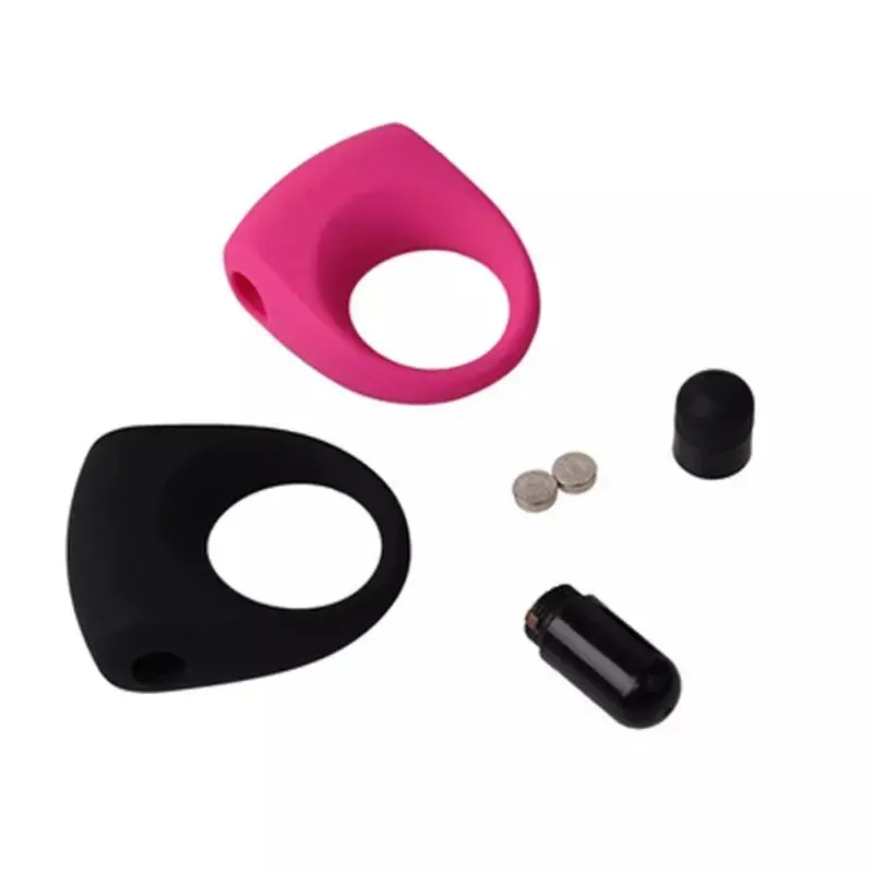 Anillo Vibrador a pilas clasico Negro