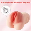 Masturbador vagina y ano de silicona