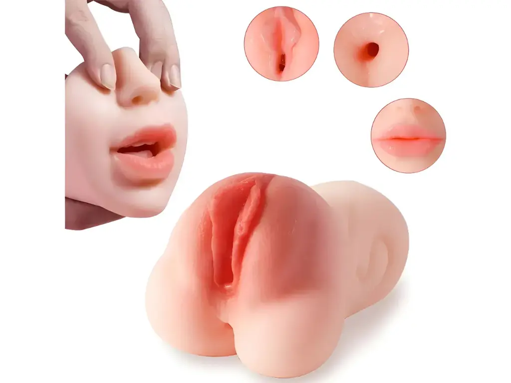 Masturbador 3 en 1 - Boca Ano Vagina