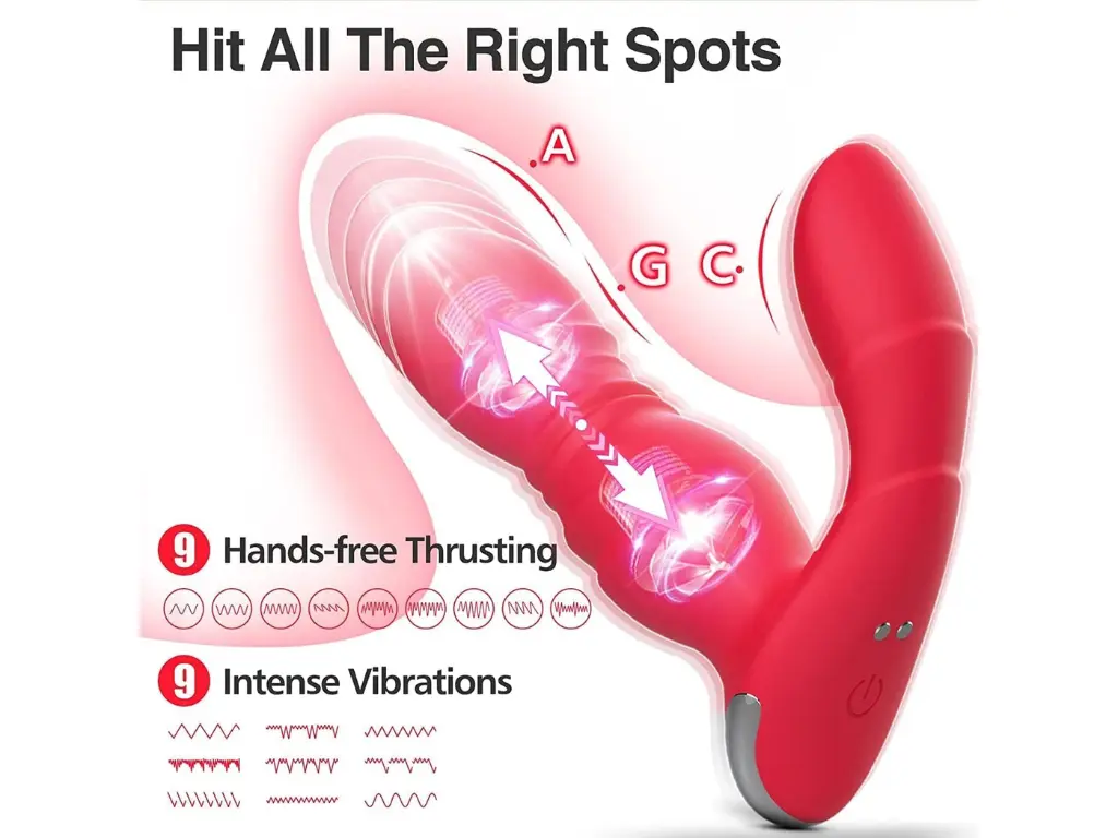 [AS-GM-HT020] Vibrador Prostatico o Punto G con Movimiento y Control