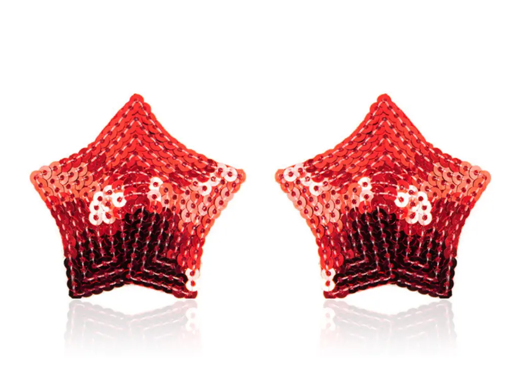 Pezoneras de Estrella Con lentejuelas