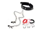 Collar con Felpa con Pinzas para Pezones
