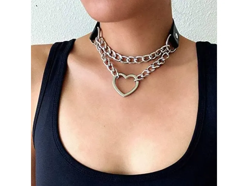 [JQ-059] Collar de ahorque con Corazon