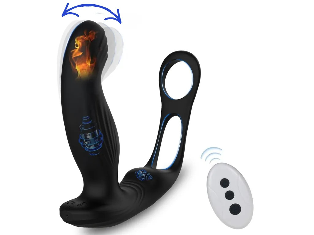 [AS-GM-HT040] Vibrador Prostatico con Movimiento, temperatura y Control
