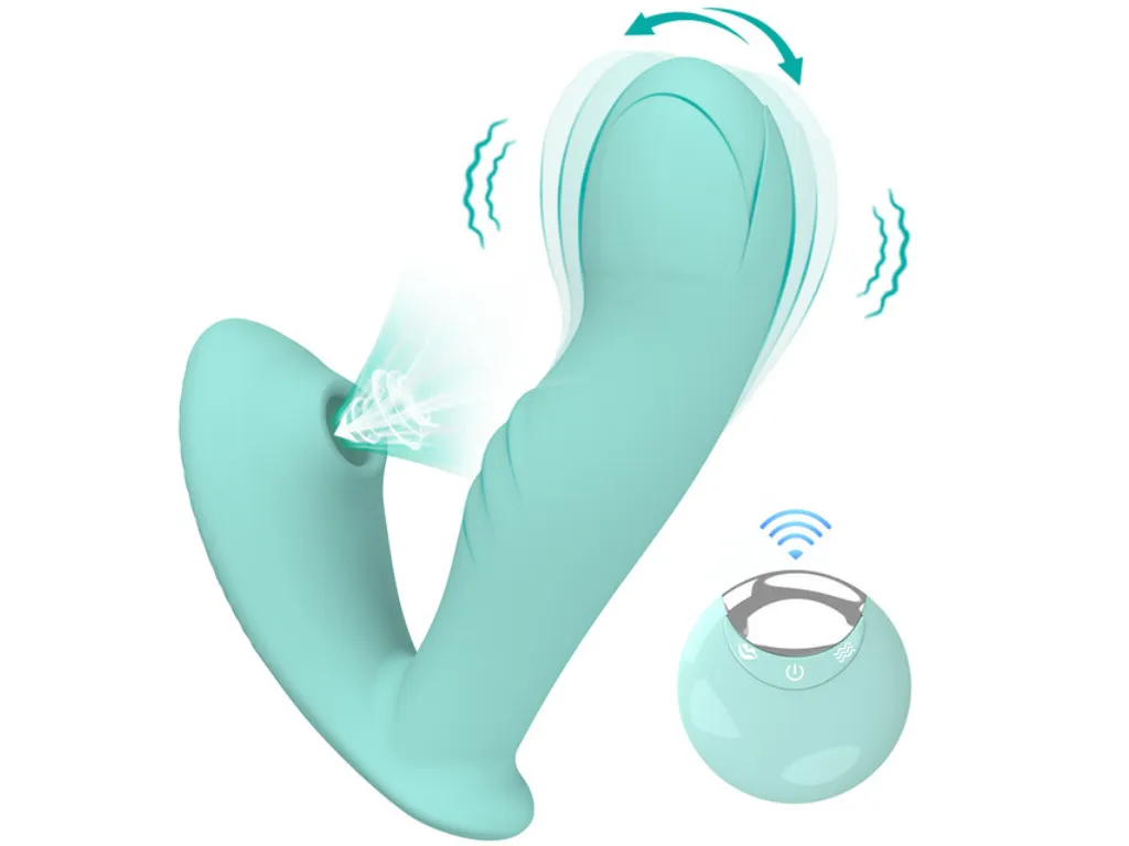 [AS-GM-CD019] Locky - Vibrador con Movimiento y Succionador con Control
