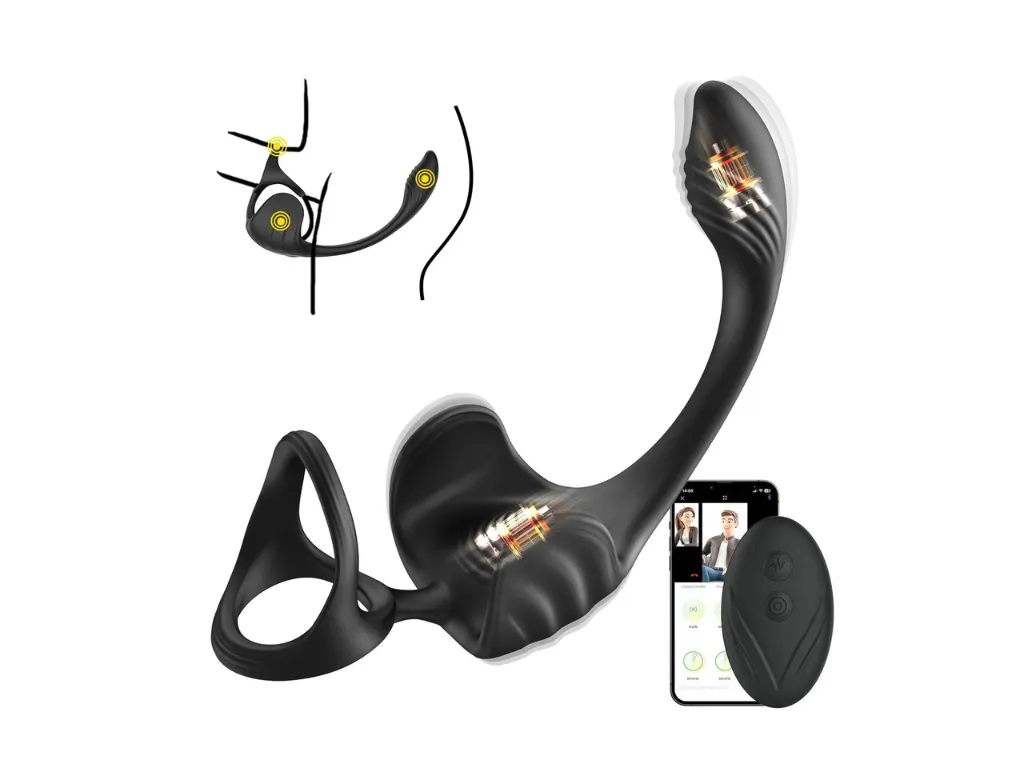 [AS-GM-SJH022] Estimulador Prostatico y Testiculos con Anillo