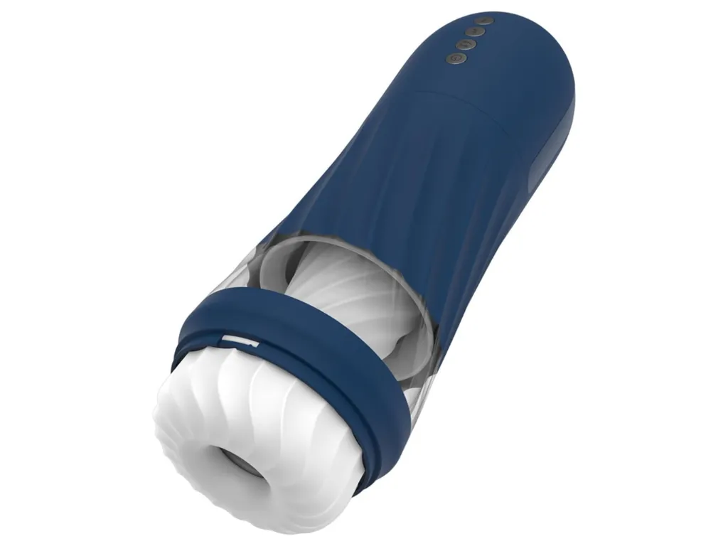 Masturbador 4 en 1 Vibracion, Movimiento, Rotacion y Temperatura