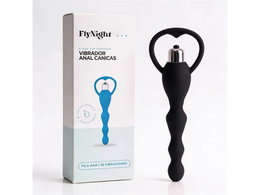 [FN-T2100] Vibrador Anal Canicas Negro