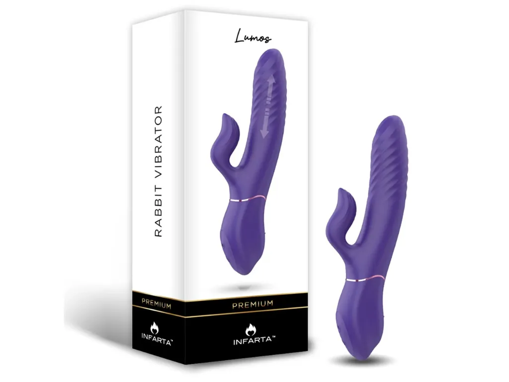 Rabbit Vibrator Lumos Movimiento y Temperatura