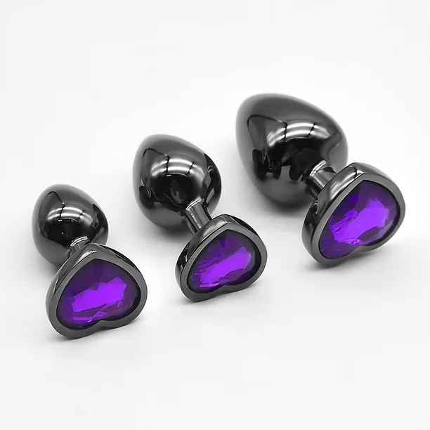[NY-JS-009-M] Plug M Anal Dilatador con Joya Corazon