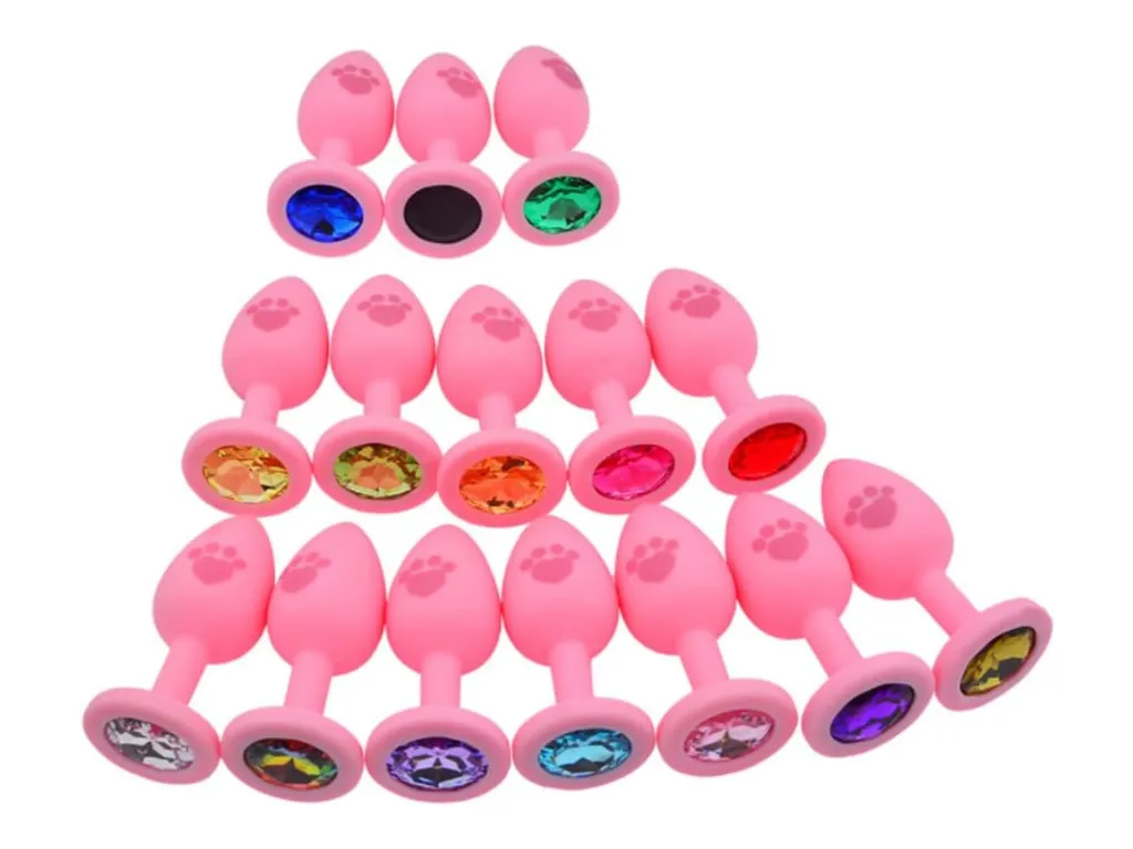 Plug Siliconado Rosa con Garrita - S