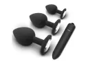 KIT Plugs anal Siliconados corazon con Bala Vibradora
