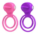 Anillo Vibrador Lenguita Doble a Pilas