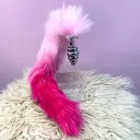 Plug Texturado M Cola Zorro Bicolor