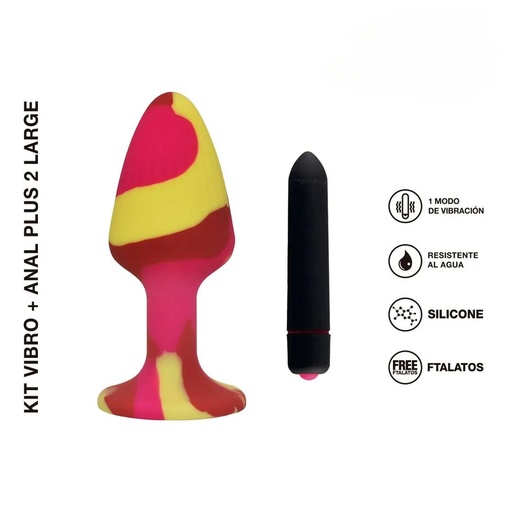 [ST-AN-0226-LARGE] Kit Vibro + Plug Anal Plus 2 Large