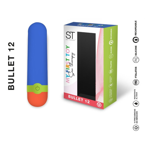 [ST-BU-0082-AZUL] Bullet 12 Azul - Bala Vibradora USB