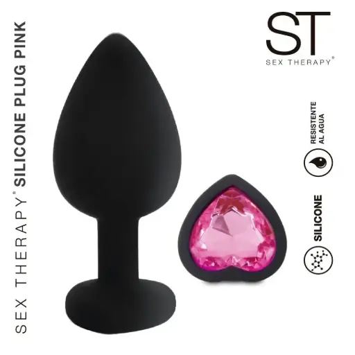 [ST-BY17-153-PINK] Plug Silicona Corazon Pink
