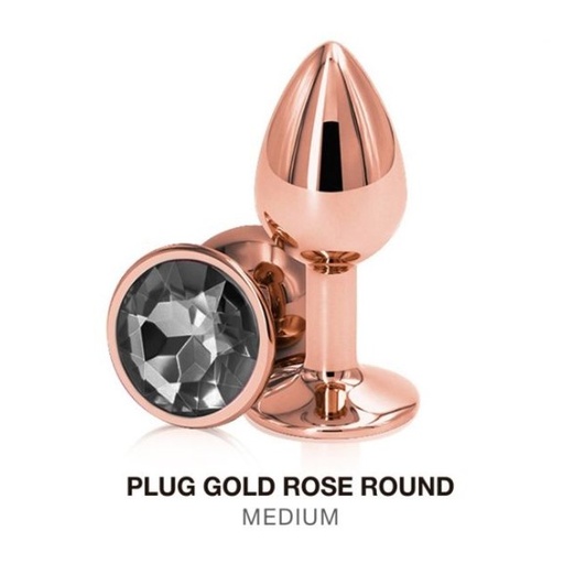 [ST-M001-M-ROSE] Plug Rose Gold Black - M