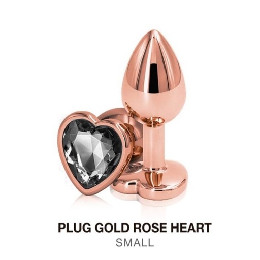 [ST-M003-S-ROSE] Plug Rose Gold BLACK - S