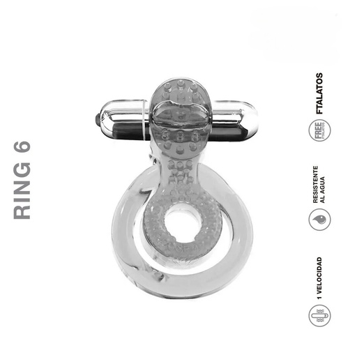 [ST-SWD168-CLEAR] Ring 6 Doble Transparente