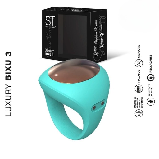 [ST-VB-0384] Luxury Bixu 3 - anillo vibrador p/ dedo